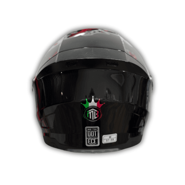 CASQUE MB FULL JET NOIR BRILLANT