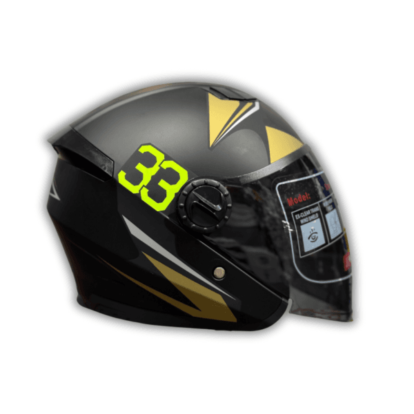 CASQUE MB FULL JET NOIR/GOLD